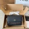 Coach Top quality genuine leather version Flap small square bag