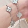 Van Cleef & Arpels silver bracelet white gemstone 1:1 premium version