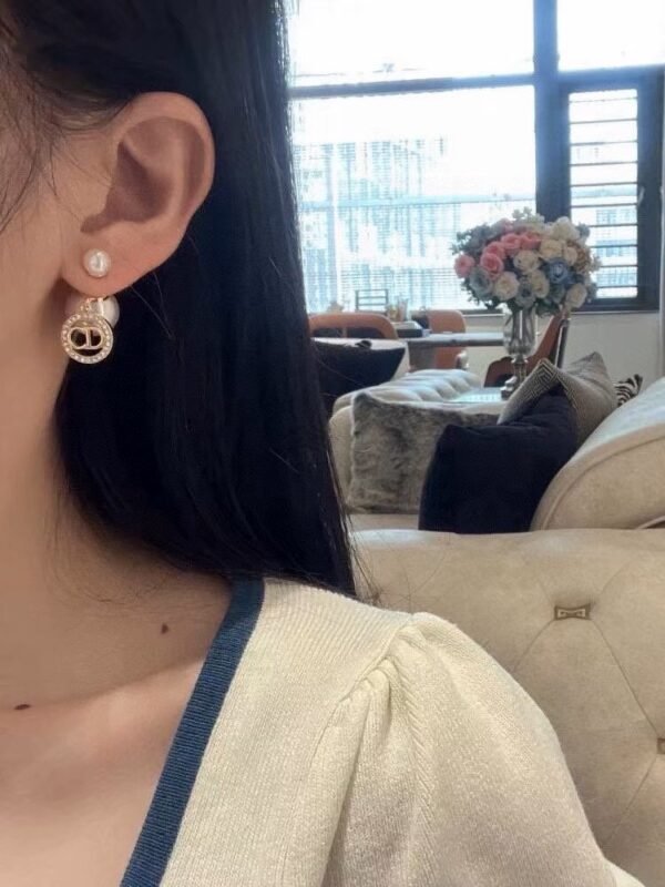 DIOR Golden letter JADIOR earring