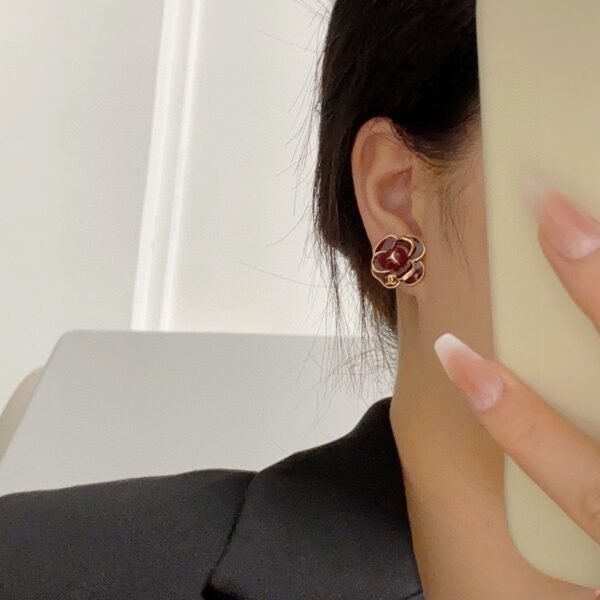 Chanel Camellia Earrings