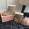 miumiu Cotton shoes boots Premium version winter cotton boots