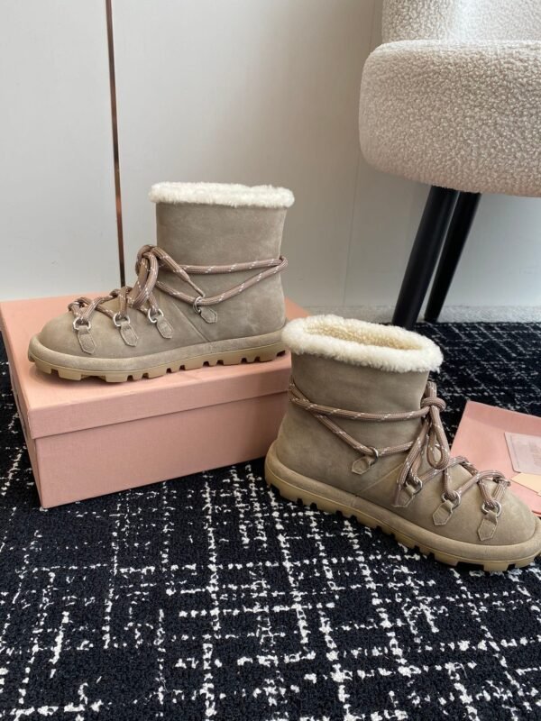 miumiu Cotton shoes boots Premium version winter cotton boots