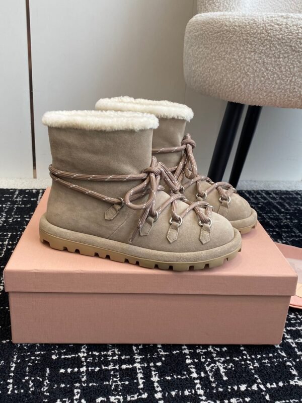 miumiu Cotton shoes boots Premium version winter cotton boots