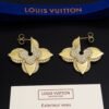 LV Medaillon flowers plants earrings