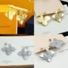 LV Medaillon flowers plants earrings