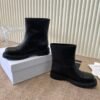 dior New genuine leather black Martin boots