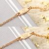 DIOR The high-end version of the rose necklace is made entirely of 925 silver and electroplated with thick gold