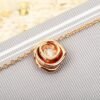 DIOR The high-end version of the rose necklace is made entirely of 925 silver and electroplated with thick gold