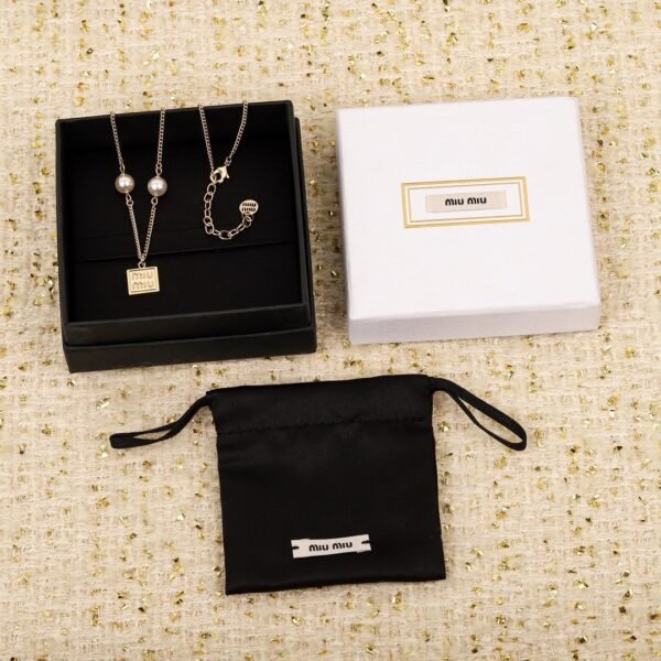 miumiu Square pearl necklace premium version high quality
