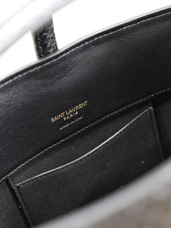 YSL-BAG Black Snake·LE 37 Mini Bucket Bag