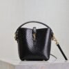 YSL-BAG Black Snake·LE 37 Mini Bucket Bag