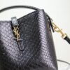YSL-BAG Black Snake·LE 37 Mini Bucket Bag