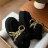UGG autumn and winter new products increase the height of the thick bottom lace-up short boots lining wool material