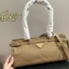 PRADA LUX SOFTBOG Handbag Crossbody Bag (Long Handle)