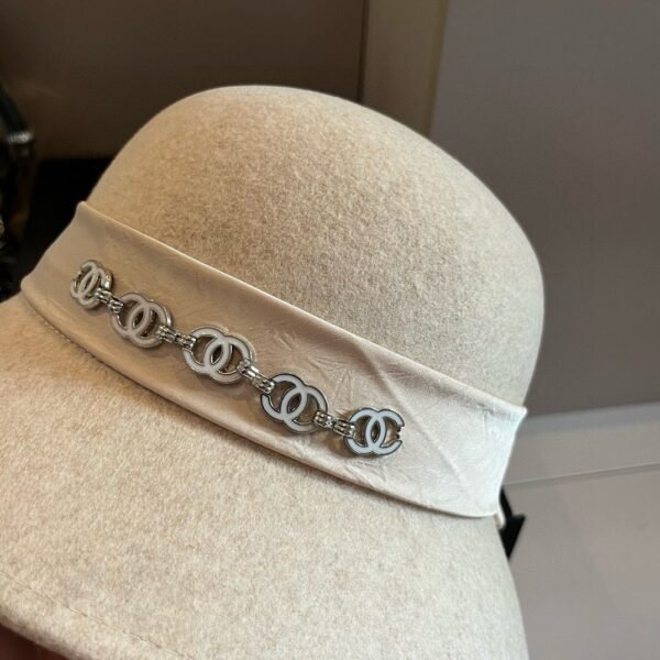 Chanel 100% wool formal hat 57cm