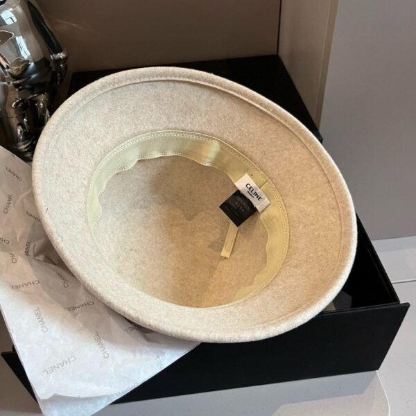 Chanel 100% wool formal hat 57cm