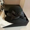 Chanel 100% wool formal hat 57cm