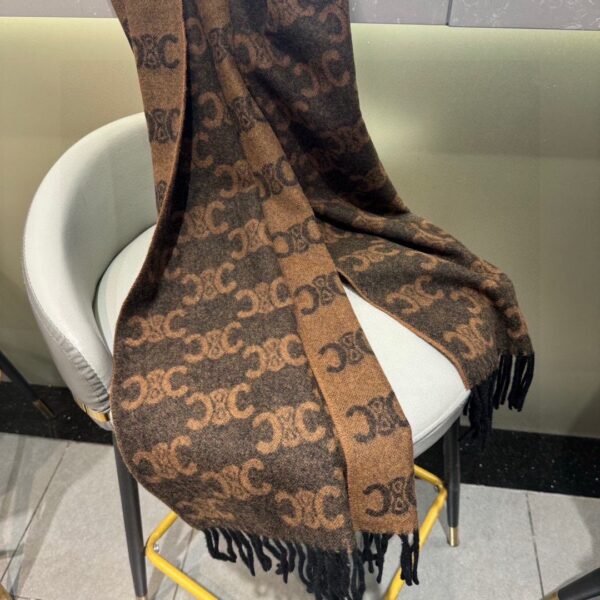CELINE 100% cashmere scarf Official website version 36X190cm