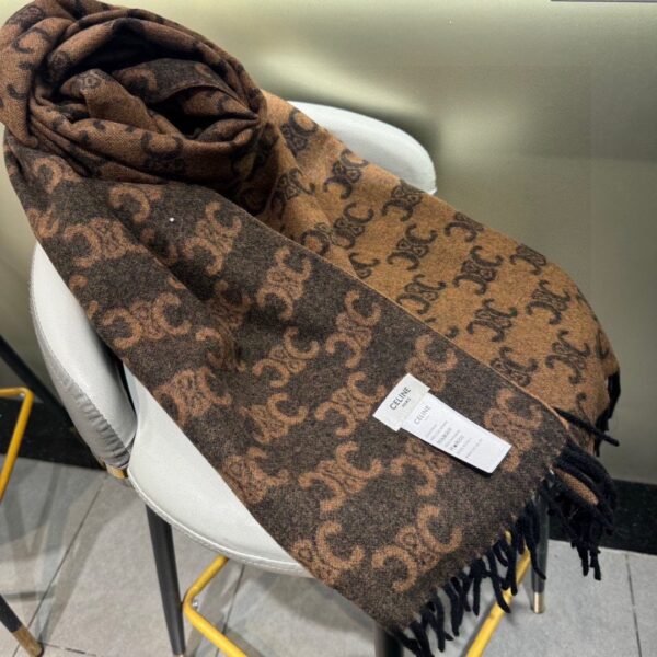 CELINE 100% cashmere scarf Official website version 36X190cm