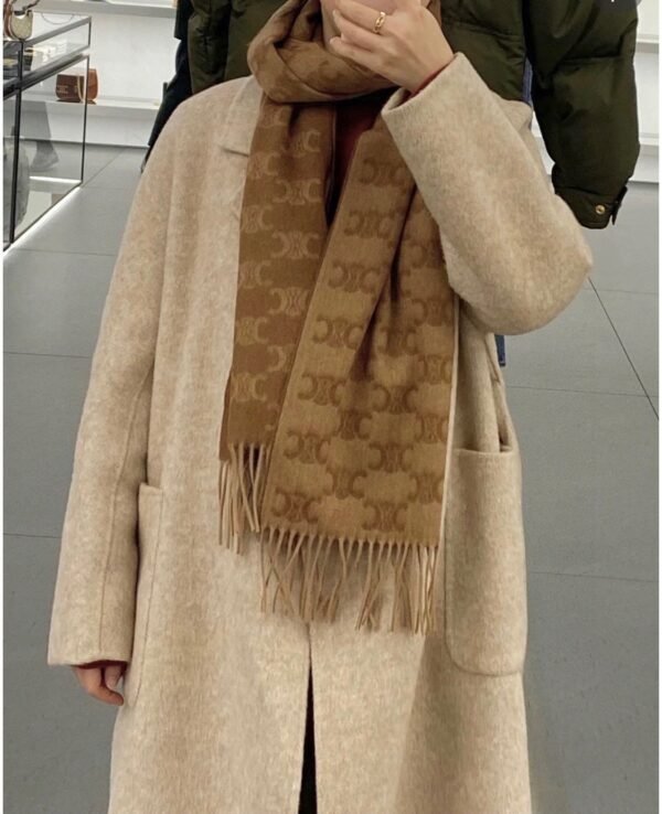 CELINE 100% cashmere scarf Official website version