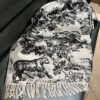 DIOR 59% cashmere, 41% wool   Christian Dior scarf