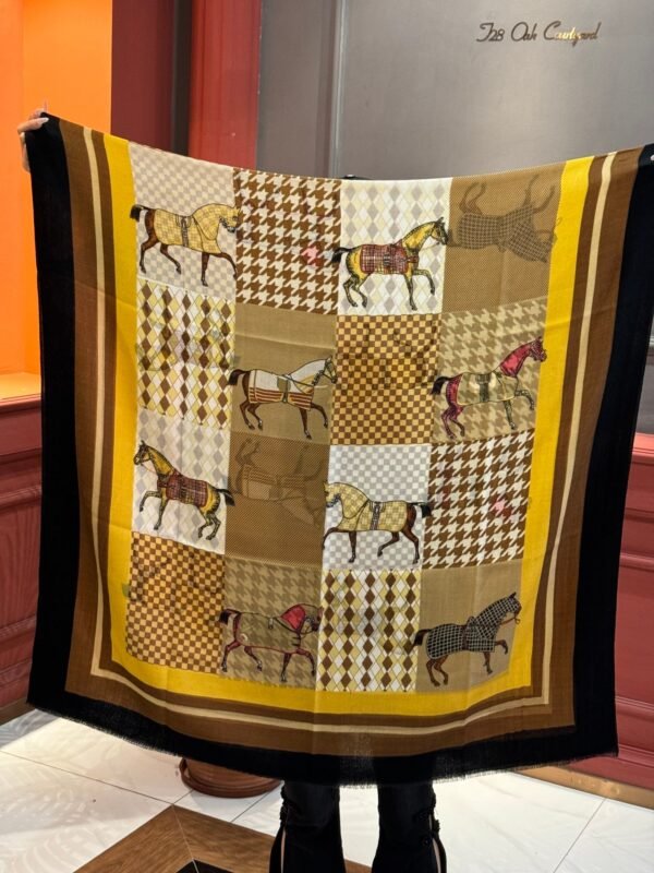 Hermès cashmere scarf 100% selected pure cashmere Official website 1:1 version, high-end scarf 110X200CM