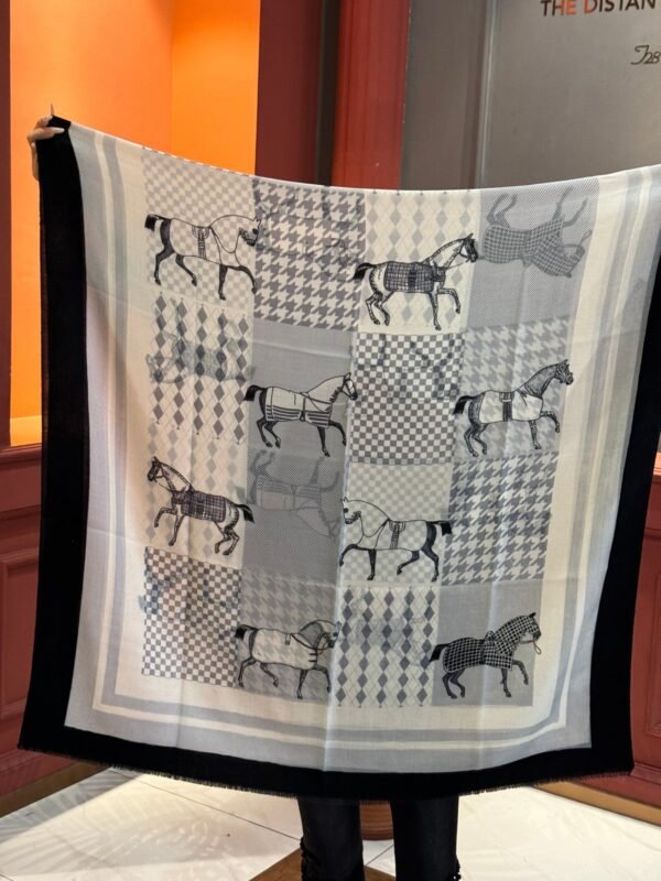 Hermès cashmere scarf 100% selected pure cashmere Official website 1:1 version, high-end scarf 110X200CM