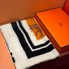 Hermès cashmere scarf 100% selected pure cashmere Official website 1:1 version, high-end scarf 110X200CM
