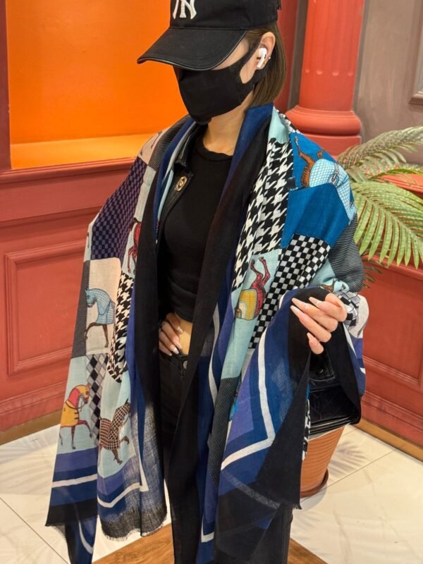 Hermès cashmere scarf 100% selected pure cashmere Official website 1:1 version, high-end scarf 110X200CM