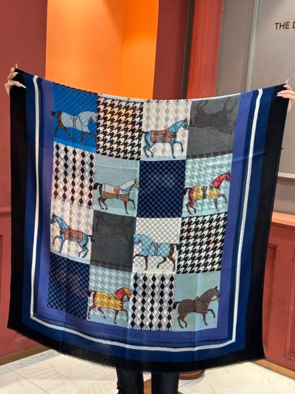 Hermès cashmere scarf 100% selected pure cashmere Official website 1:1 version, high-end scarf 110X200CM