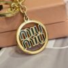 MIUMIU Keychain bag pendant