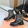 Miu Miu’s new runway style Dr. Martens riding boots, made of premium cowhide leather.