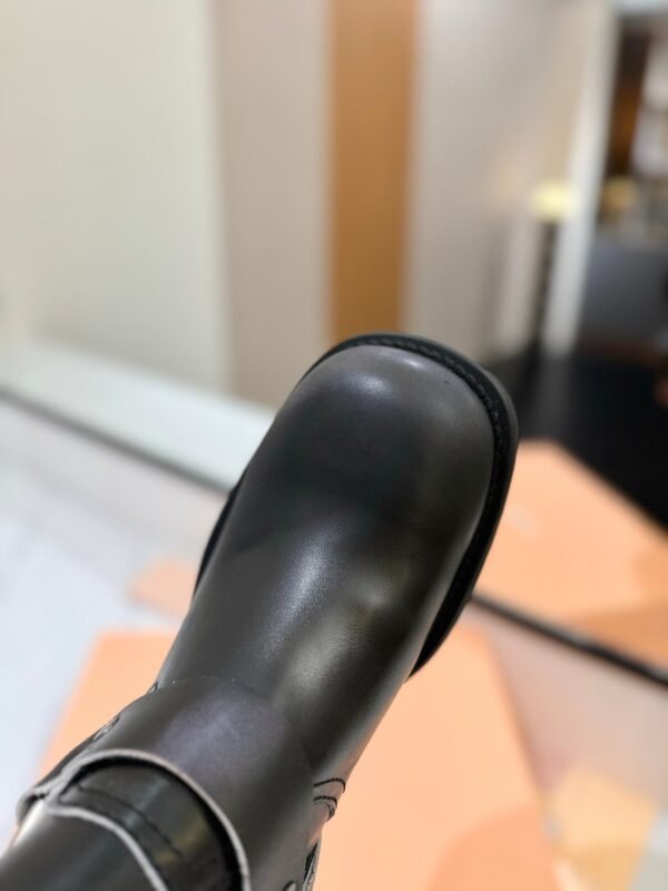 Miu Miu’s new runway style Dr. Martens riding boots, made of premium cowhide leather.