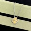 Van Cleef & Arpels Champagne gold four-leaf clover necklace
