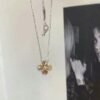 Van Cleef & Arpels Champagne gold four-leaf clover necklace
