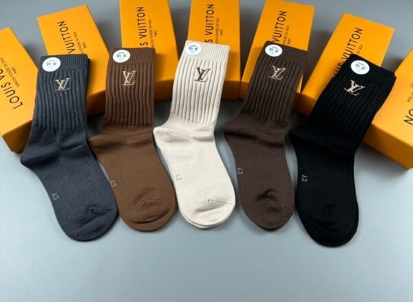 DIOR socks with bee logo 5 pairs per box