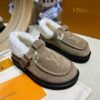 Louis Vuitton new autumn and winter Birkenstocks have a high-end wool lining
