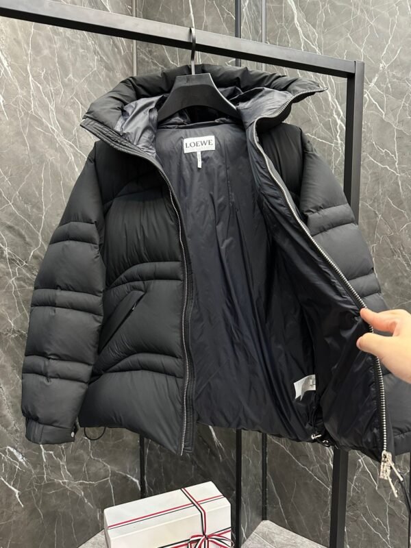 Loewe embroidered black down jacket
