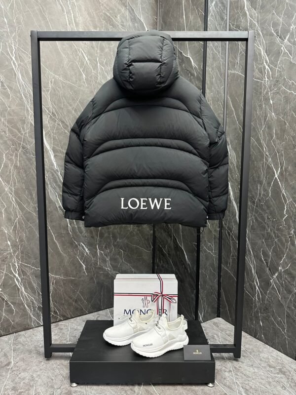 Loewe embroidered black down jacket