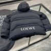Loewe embroidered black down jacket