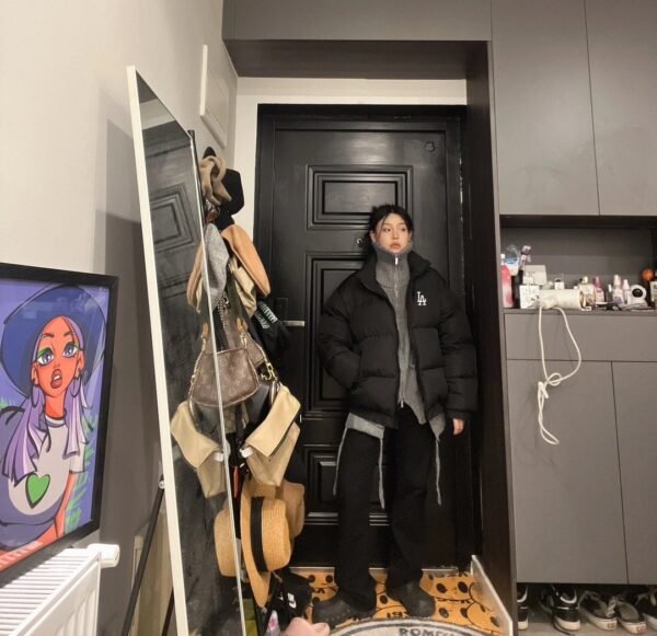 MLB-LA small label classic down jacket cotton jacket