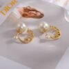 DIOR Pearl Earrings CD  Premium Edition