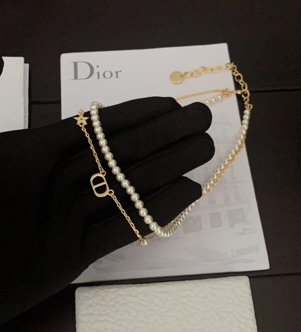 DIOR double pearl necklace Premium