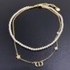 DIOR double pearl necklace Premium