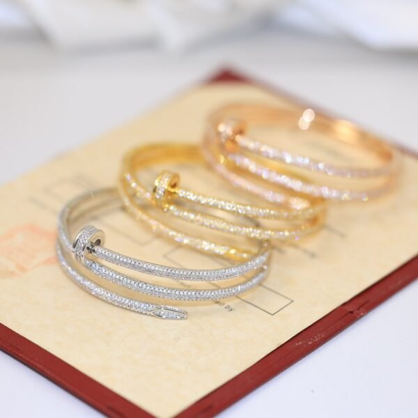 Cartier nail new double layer diamond bracelet