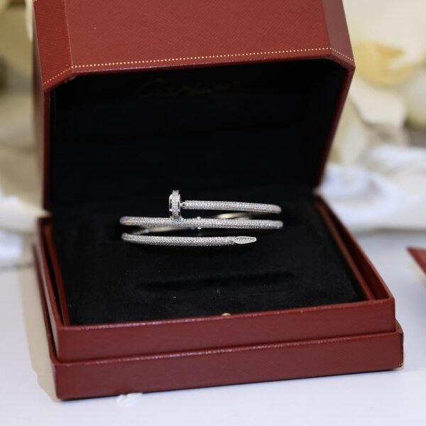 Cartier nail new double layer diamond bracelet