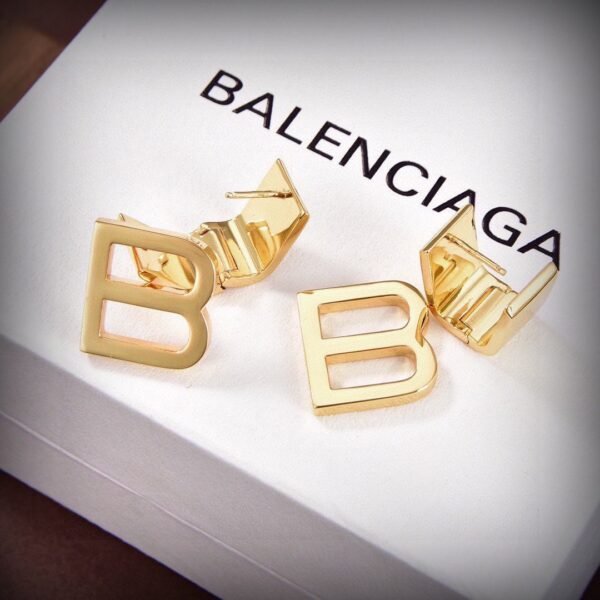 Balenciaga new gold earrings