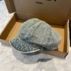 Chanel Denim Duck Tongue Artist hat 57cm