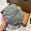 Chanel Denim Duck Tongue Artist hat 57cm