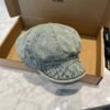 Chanel Denim Duck Tongue Artist hat 57cm